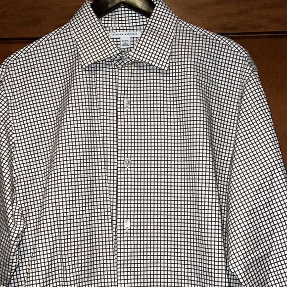 Banana Republic Blue & Brown Plaid Long Sleeve Button Down Shirt - Picture 5 of 9